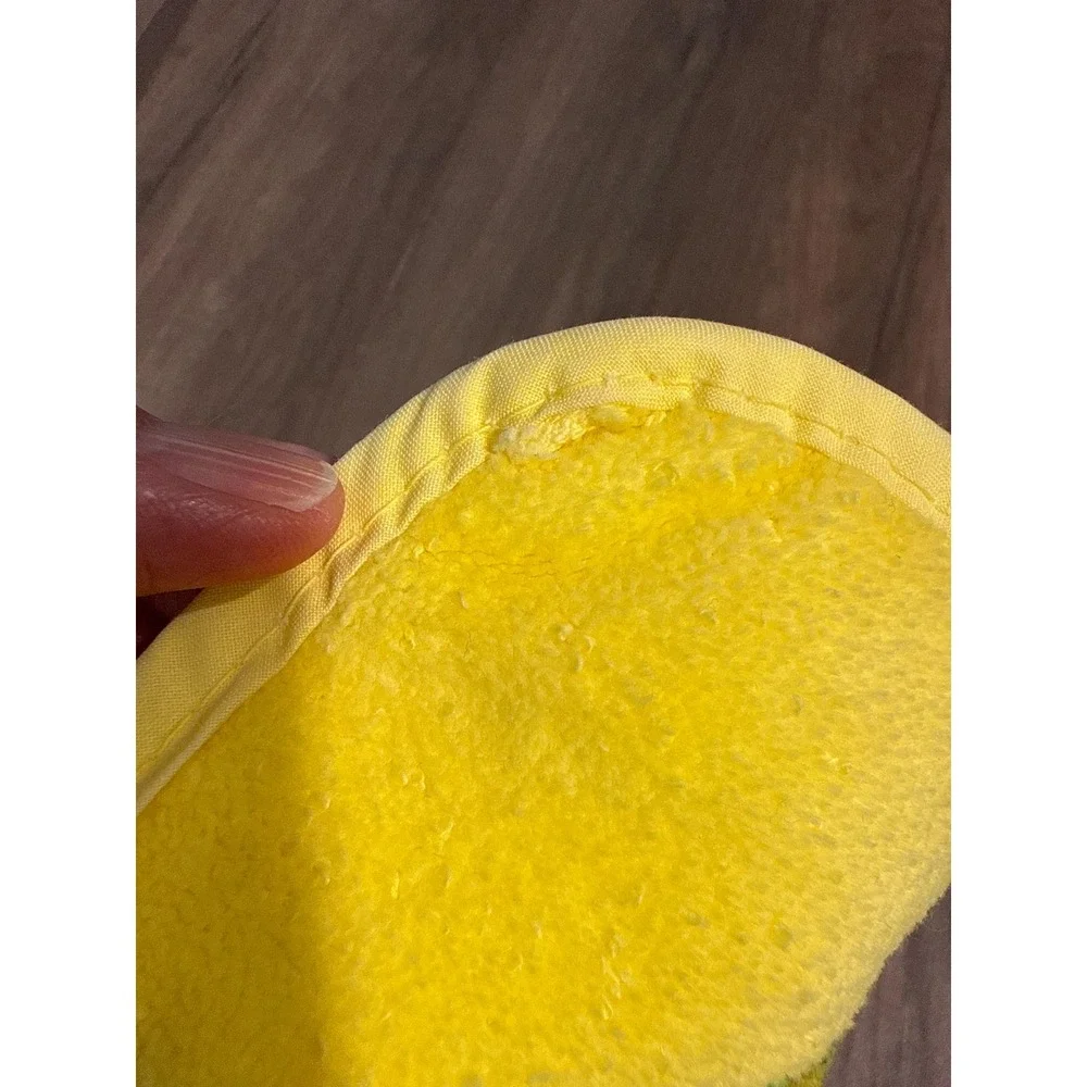 Vintage 1970s Mushroom Terry Cloth Potholder